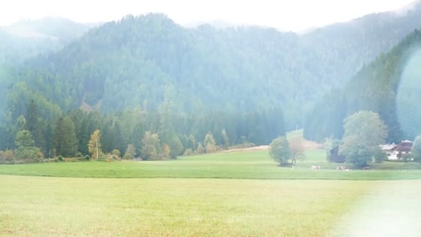 Vista da paisagem em Alpes italianos — Vídeo de Stock