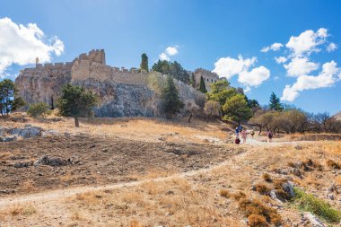 Yol Acropolis Lindos (Rhodes, Yunanistan)