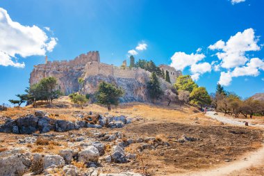 Yol Acropolis Lindos (Rhodes, Yunanistan)