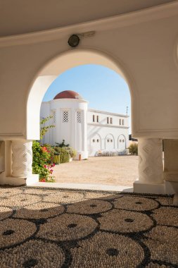Tarihi binalar Kalithea Springs (Rhodes, Yunanistan) 