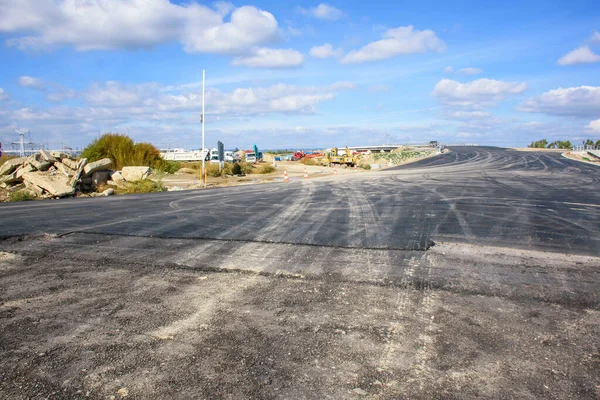 ブラチスラヴァ Slovakia 2019年10月6日 ブラチスラババイパスD4R7の建設現場 — ストック写真