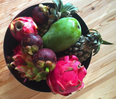 egzotik meyve tabağı