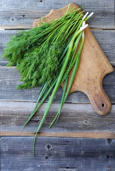 Eski ahşap tahta taze otlar Manzaralı 