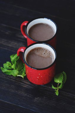 Leziz kakao wih nane ahşap tablo 