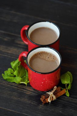 Leziz kakao wih nane ahşap tablo 