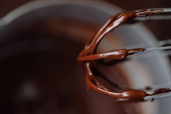 Delicioso Color Marrón Chocolate Caliente Grueso —  Fotos de Stock