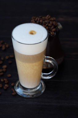 Taze lezzetli kahve masada kahve 