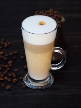 Taze lezzetli kahve masada kahve 