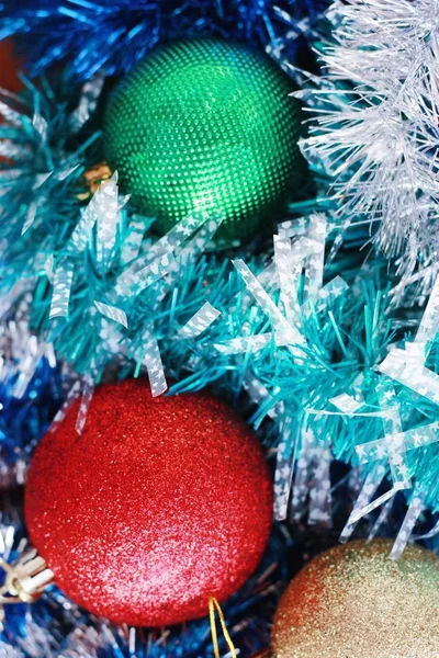 Dekoration Und Kugeln Für Den Weihnachtsbaum — Stockfoto