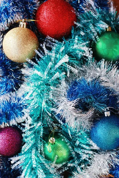 Dekoration Und Kugeln Für Den Weihnachtsbaum — Stockfoto