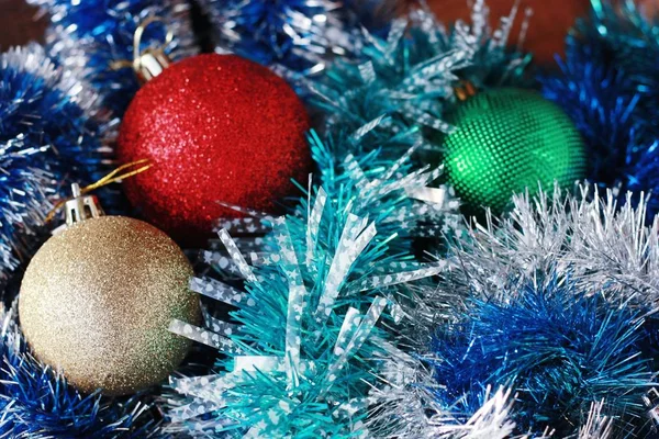 Dekoration Und Kugeln Für Den Weihnachtsbaum — Stockfoto