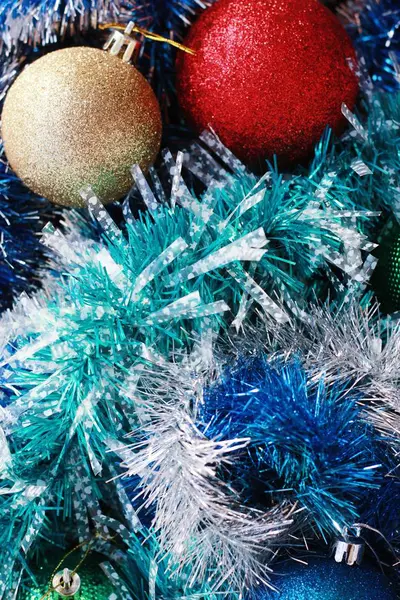 Dekoration Und Kugeln Für Den Weihnachtsbaum — Stockfoto