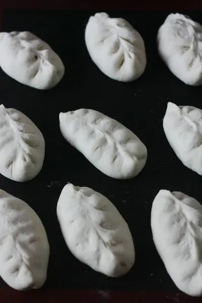 Dough Pies Flour Cooking Macro — Stock Photo, Image