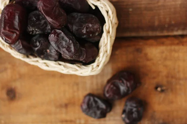 Deliciosas Fechas Árabes Una Macro Paquete — Foto de Stock