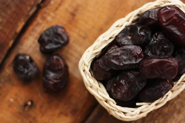 Deliciosas Fechas Árabes Una Macro Paquete — Foto de Stock