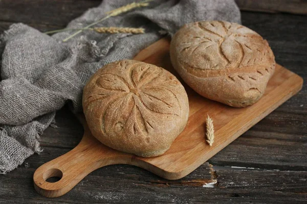 Delicious White Bread Rye Table — Stockfoto