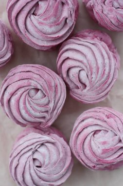 Delicious fresh black currant marshmallows for Breakfast macro