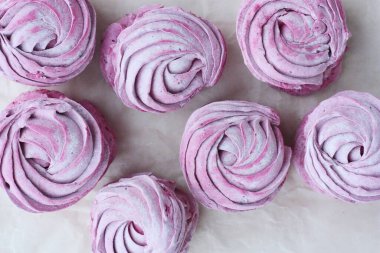 Delicious fresh black currant marshmallows for Breakfast macro