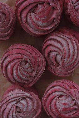 Delicious fresh black currant marshmallows for Breakfast macro