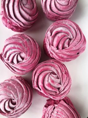 Delicious fresh black currant marshmallows for Breakfast macro