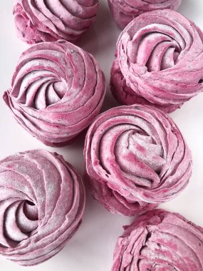 Delicious fresh black currant marshmallows for Breakfast macro