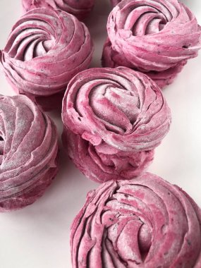 Delicious fresh black currant marshmallows for Breakfast macro