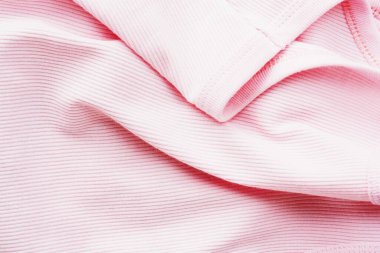 Parlak pembe kumaş dokusu yakın görünüm