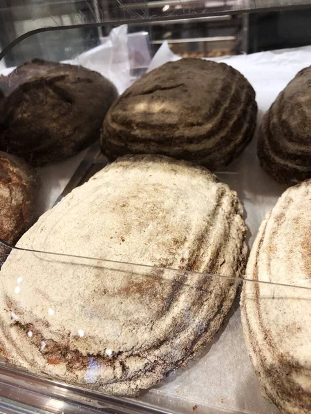 Νόστιμο Φρέσκο Ψωμί Στο Κατάστημα Μακροεντολή — Φωτογραφία Αρχείου
