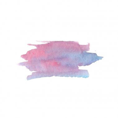 Soyut suluboya nokta. Sulu Boya tasarım öğesi. Sulu boya pembe ve mor arka plan.