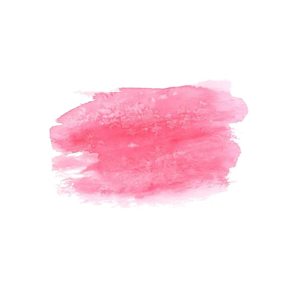 Abstrakter Aquarellfleck. Aquarell-Design-Element. Aquarell rosa Hintergrund. — Stockfoto