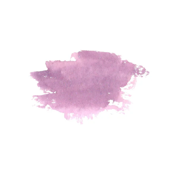 Macchia astratta acquerello. Elemento di design ad acquerello. Acquerello sfondo viola . — Foto Stock