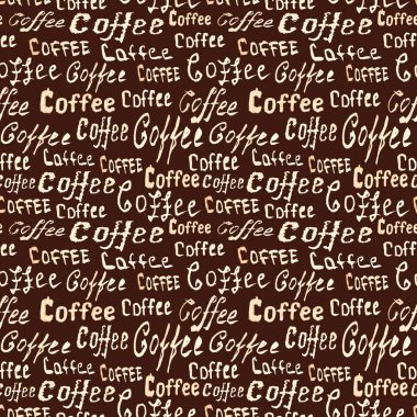 Koyu kahverengi zemin üzerinde sorunsuz kahve şekli