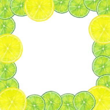 Narenciye meyve dilimleri çerçeve