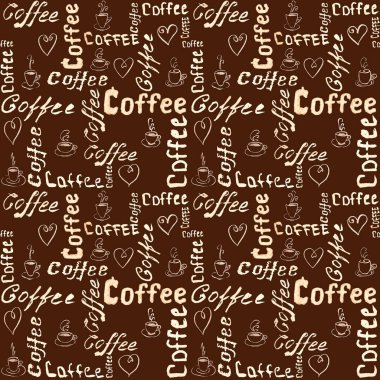 Sorunsuz kahverengi kahve desen