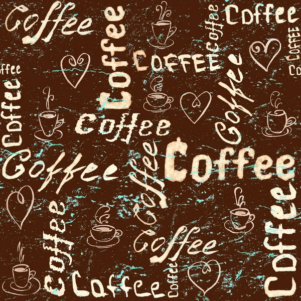 Vintage coffee pattern