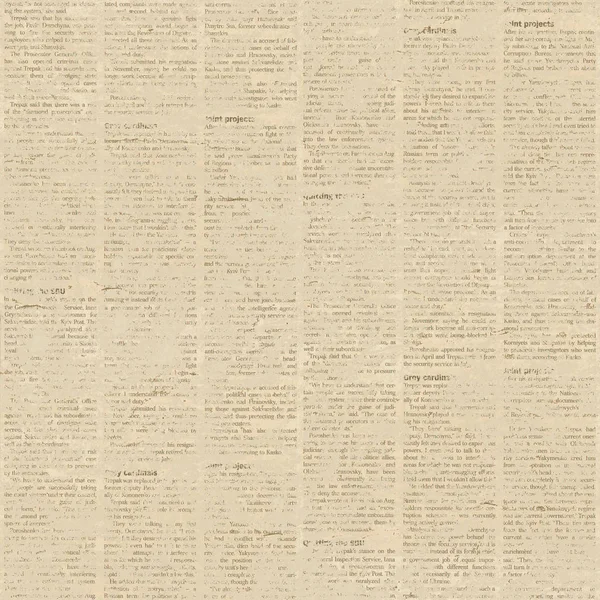 古い新聞のシームレス パターン — ストック写真