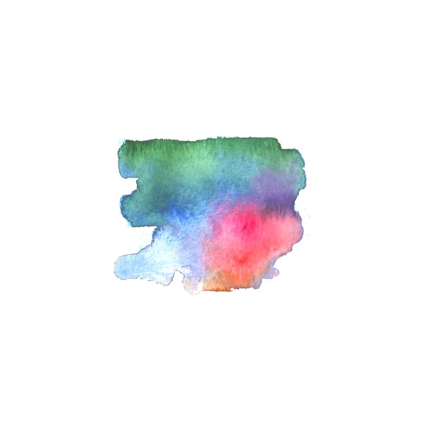 Acquerello macchia arcobaleno — Foto Stock