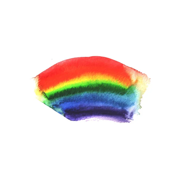 Mancha de arcoíris acuarela — Foto de Stock