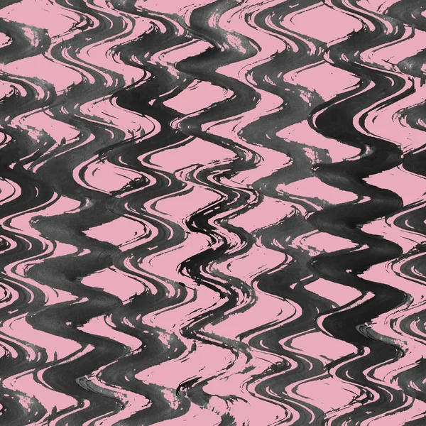 ピンクの縞模様シームレスパターン — ストック写真