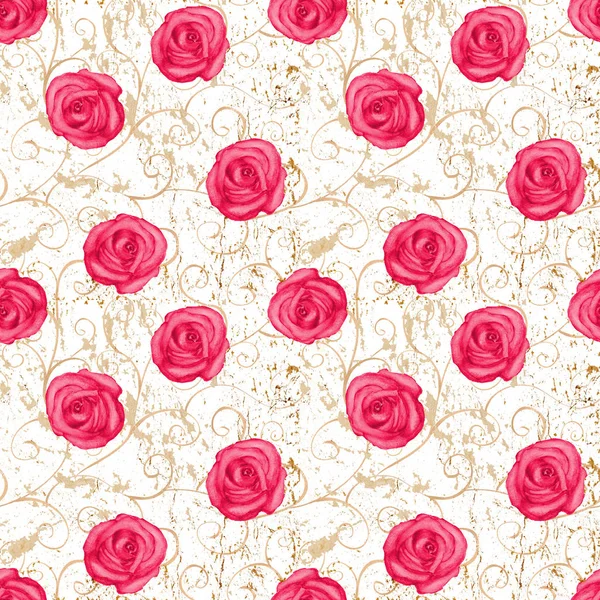 Şam gül seamless modeli