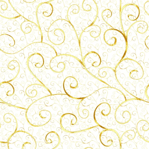 高級抽象的なゴールドのシームレス パターン — ストック写真