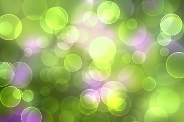 Yeşil ve mor bokeh arka plan