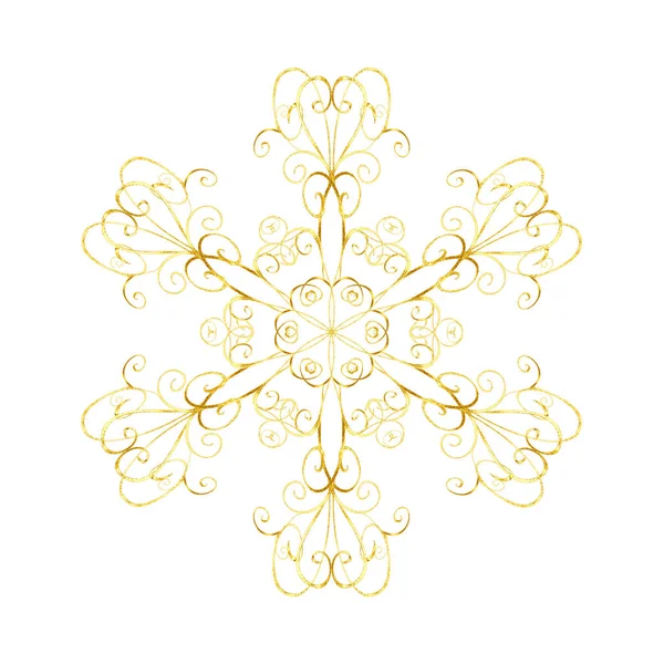 Oryantal tarzı altın kar tanesi