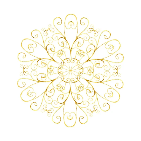 Oryantal tarzı altın kar tanesi