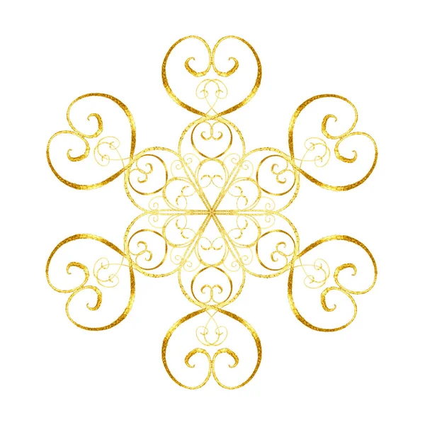 Oryantal tarzı altın kar tanesi