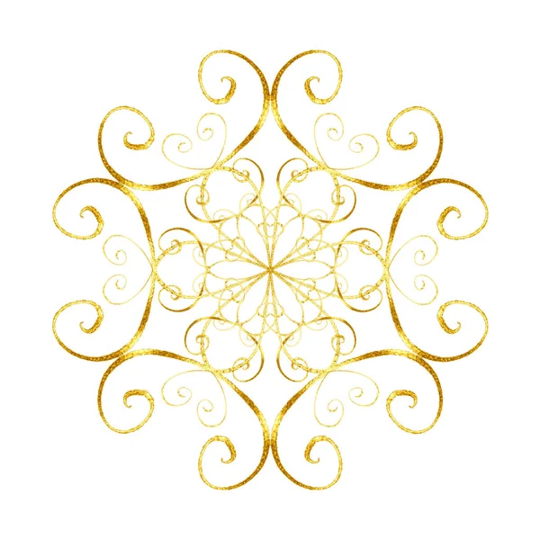 Oryantal tarzı altın kar tanesi