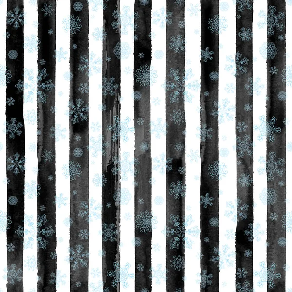 Abstraktes Wintermuster mit nahtlosen Streifen — Stockfoto