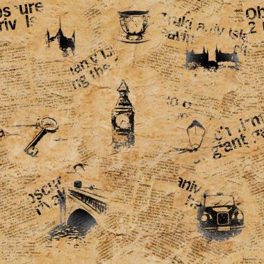 Vintage grunge gazete Londra arka plan