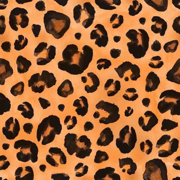 Leopard skin seamless background — Stock Photo, Image