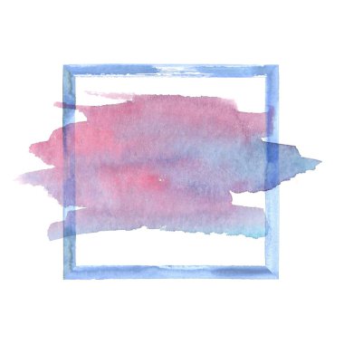 Renkli suluboya grunge çerçeve